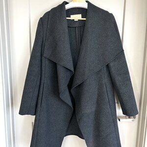 Michael Kors Women’s Dark Grey Coat Size 10- Elegant Warm Chic